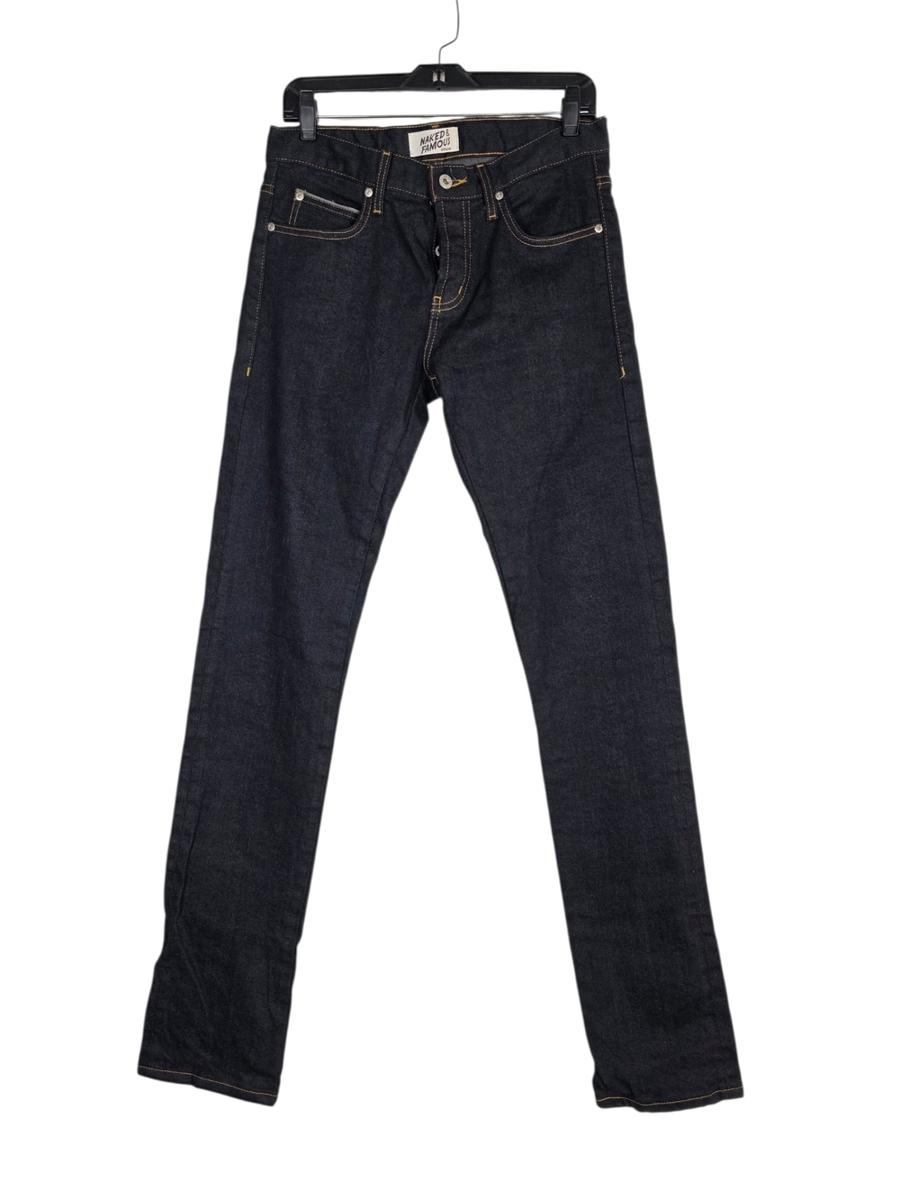 Naked & Famous Super skinny Guy Stretch Selvedge Deep Indigo denim Jeans